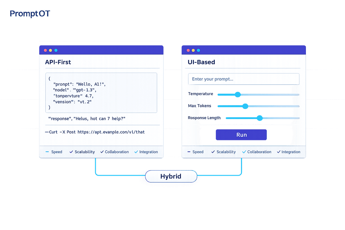 API-First vs UI-Based Prompt Delivery: A Comparison